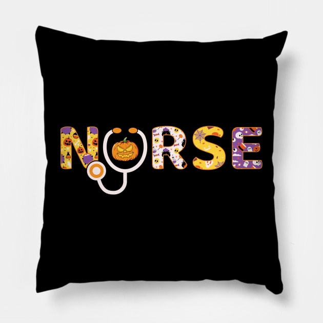 Nurse Halloween Pillow by MZeeDesigns