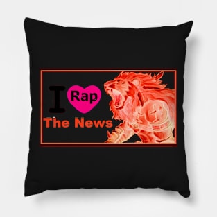 I Love RapTheNews Pillow