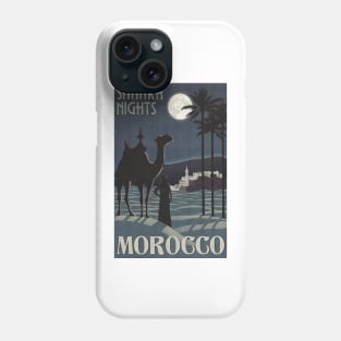 Moroccan Travel Poster: Sahara Nights Phone Case