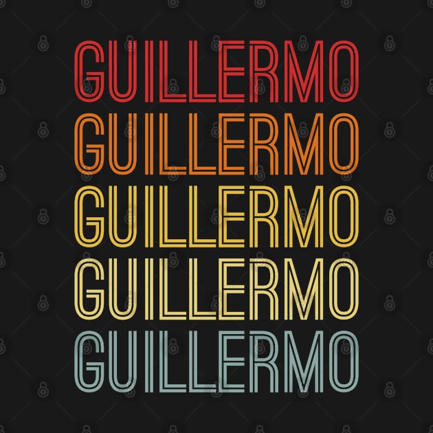 Guillermo Name Vintage Retro Gift Named Guillermo by CoolDesignsDz