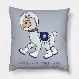 Intergalactic Space Llama Pillow