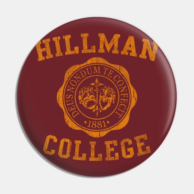 Hillman College - Yellow Pin by sobermacho