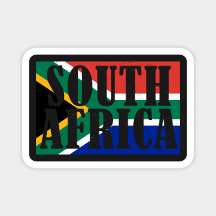 South Africa Roots & South African Flag Magnet