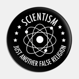 Scientism...Just another false religion, funny meme white text Pin