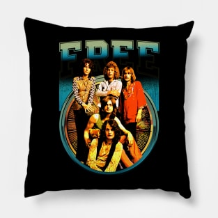 Heartbreaker Harmony Frees Band T-Shirts, Break the Mold in Classic Rock Elegance Pillow