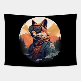 Cool Fox Explorer Tapestry