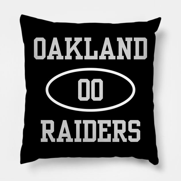 OAKLAND RAIDERS "MR. RAIDER" JIM OTTO #00 Pillow by capognad