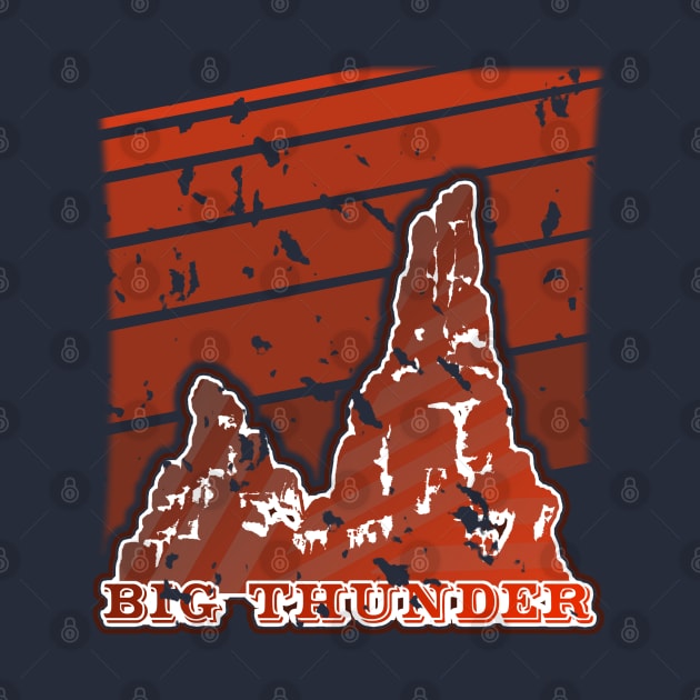 Big Thunder Mountain One-Sided T-Shirt by DevonDisneyland