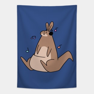 Headphones Kangaroo Tapestry