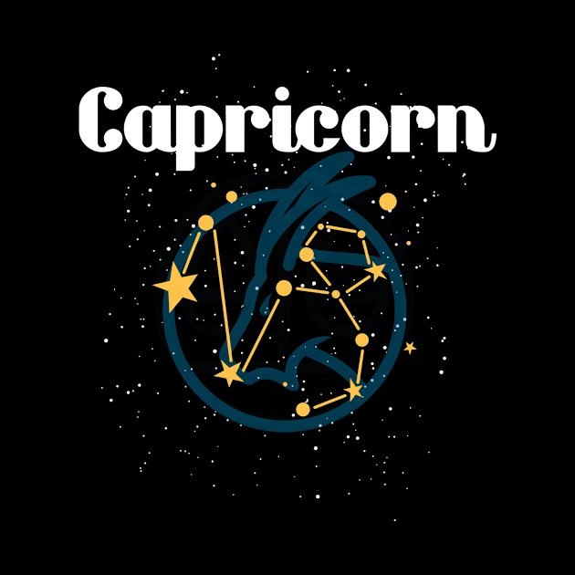 Capricorn Zodiac Sign Astronomy by merchmafia