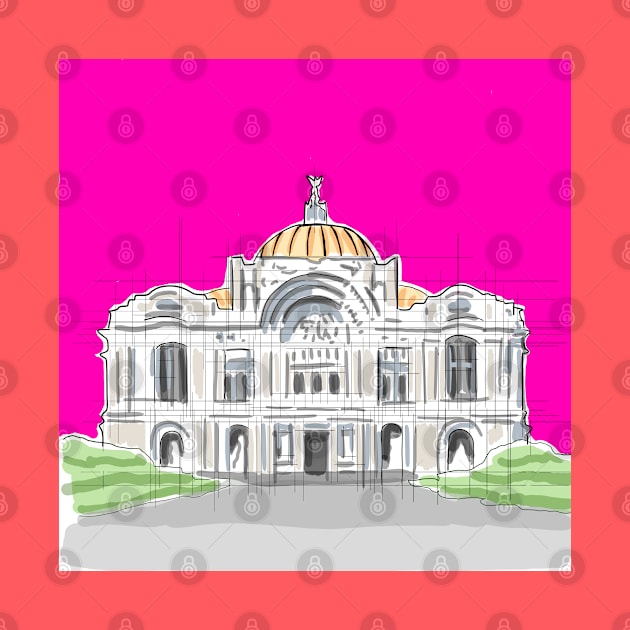 bellas artes mexico city architectural monument by jorge_lebeau