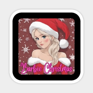 Barbie Christmas Magnet