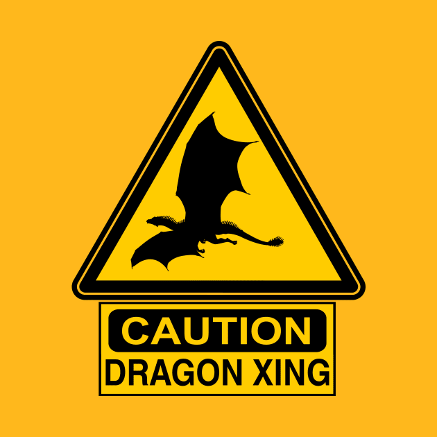 Caution: Dragon Xing by masciajames