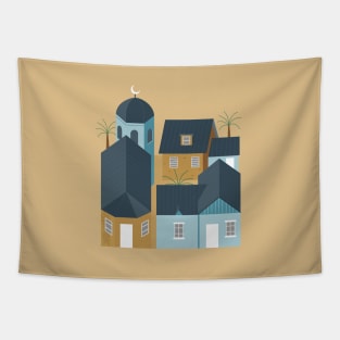 Muslim Town Tapestry