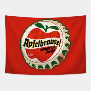 Retro Vintage Apfelbrause Apple Soda Bottlecap Tapestry