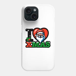 I heart santa claus xmas Phone Case