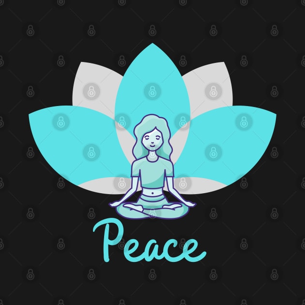 Yoga Peace top by Doddle Art