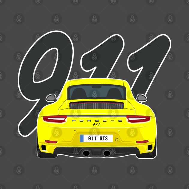 911 gts racing yellow by creative.z