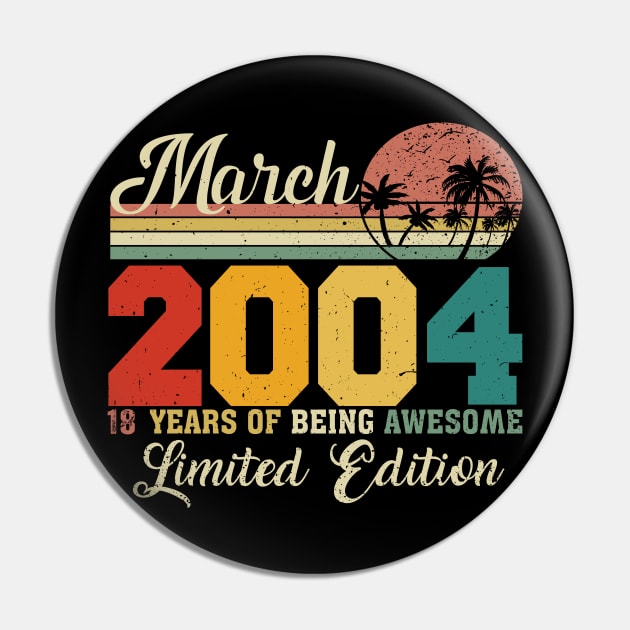 March 2004 18 Years Of Being Awesome Limited Edition Since Old Vintage Gifts Pin by yalp.play