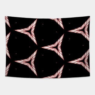 Red Peppermint Candy Abstract Tapestry