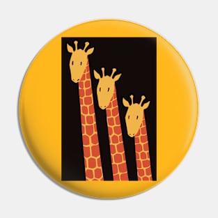 three giraffes Pin