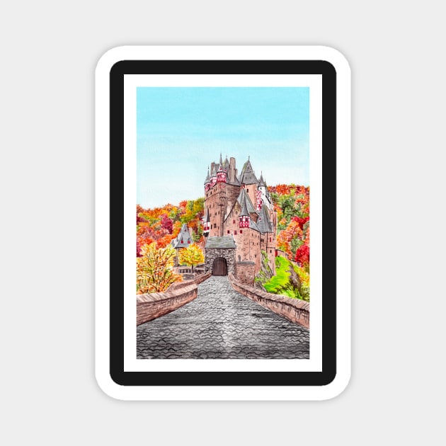 Burg Eltz, Germany Magnet by NorrskenArt