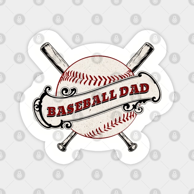 Baseball Dad Magnet by HolidayBug