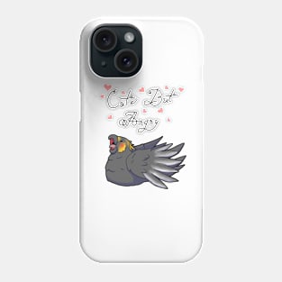 Cute But Angry (Grey and yellow tiel) Phone Case