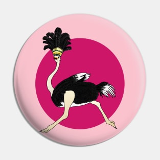 Cabaret ostrich Pin