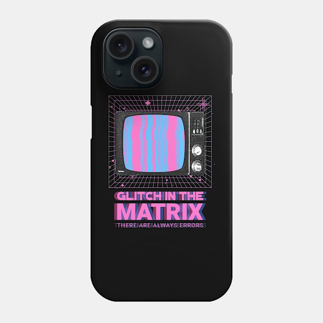 Glitch in parallel dimension Phone Case by NB-Art