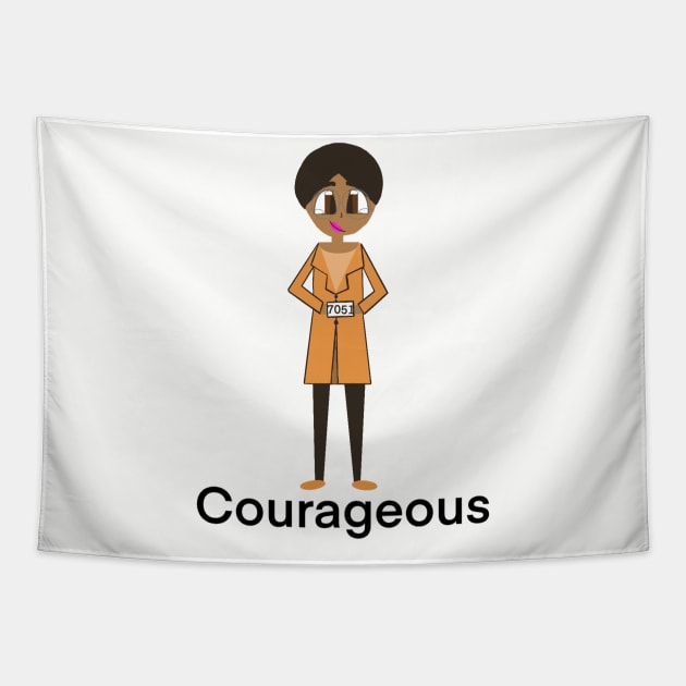 Rosa Parks is Courageous Tapestry by todd_stahl_art