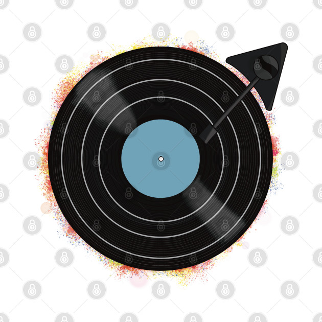 Vinyl record - blue by CarterGraphics