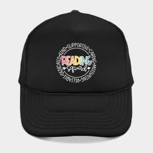 Reading Squad Teacher Reader Librarian Interventionist Team Hat