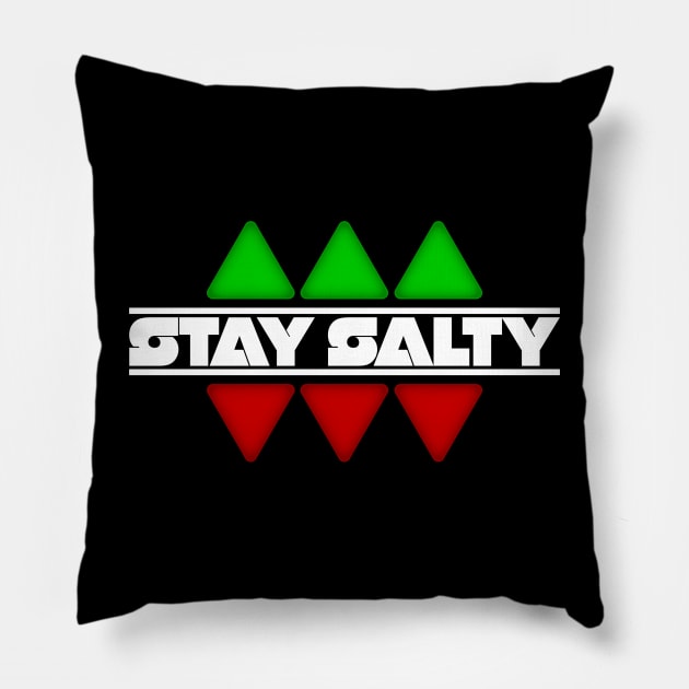 Stay Salty, Blank Dice Pillow by DavidWhaleDesigns