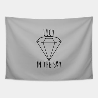 Lucy in the Sky With Diamonds, black Tapestry