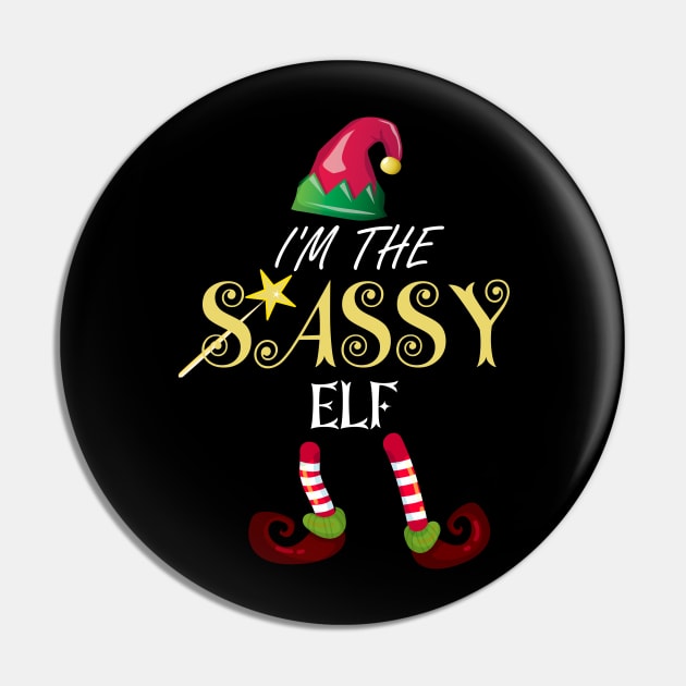 I'm the sassy elf funny Christmas gift,family matching set Pin by DODG99