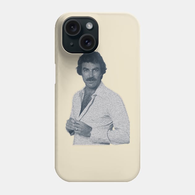 Tom Selleck - BEST SKETCH DESIGN Phone Case by Wild Camper Expedition