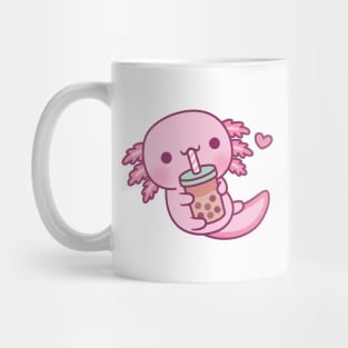 Just A Girl Who Loves Axolotl Funny Coffee Mug Cute Pink Axolotl