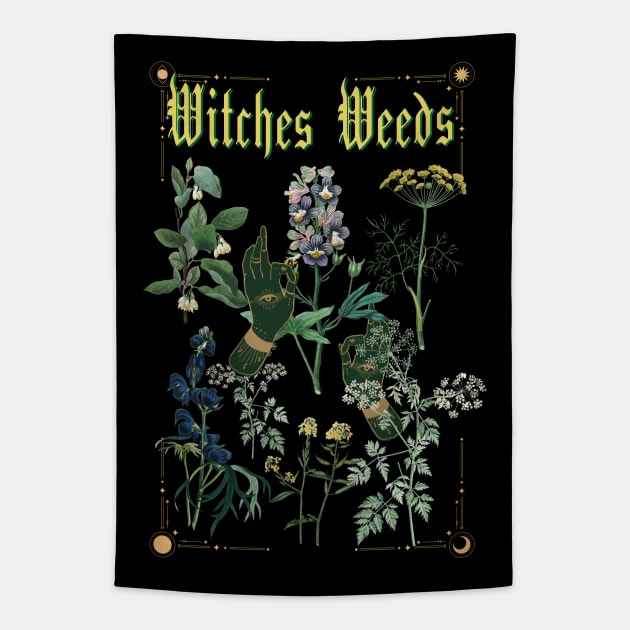 Withes Weed Tapestry by thecolddots