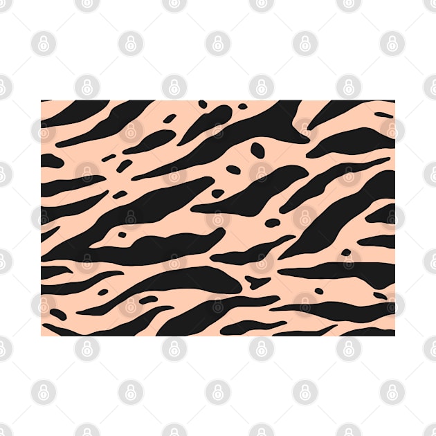 Zebra Skin Pattern Apricot by MAGE