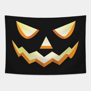 Scary Halloween Face Jack O' Lantern Tapestry