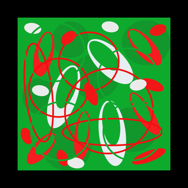nineteen fifties style atomic abstract pattern by pauloneill-art