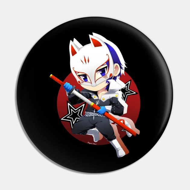 Persona 5: Chibi Fox Pin by KoyukiMori