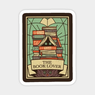 The Book Lover Tarot Card by Tobe Fonseca Magnet