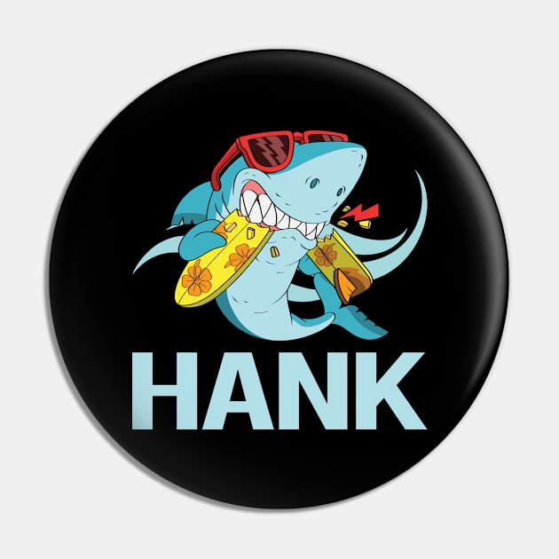 Funny Shark - Hank Name Pin by Atlas Skate