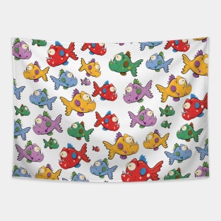 piranha fish pattern Tapestry