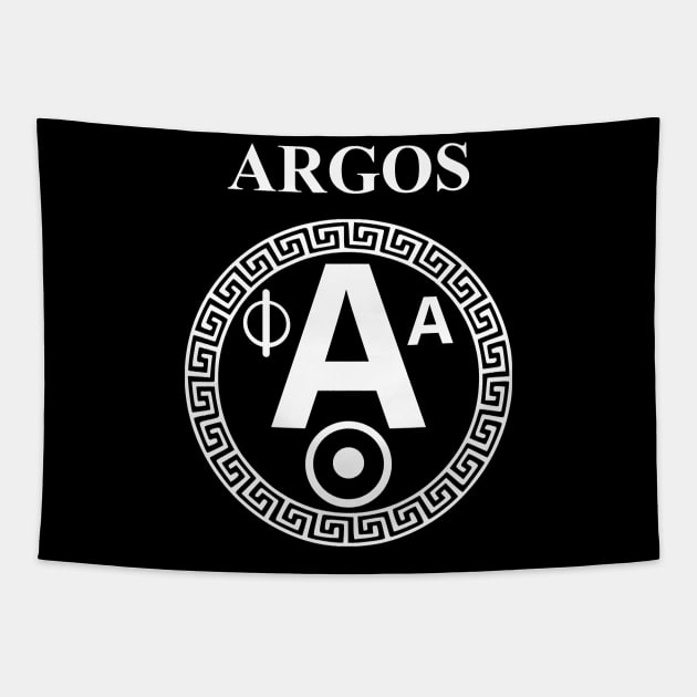 Argos Ancient Greek City Shield Tapestry by AgemaApparel