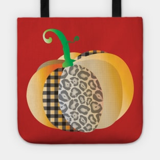 Thanksgiving Thankful Cute Pumpkin Holiday leopard Tote