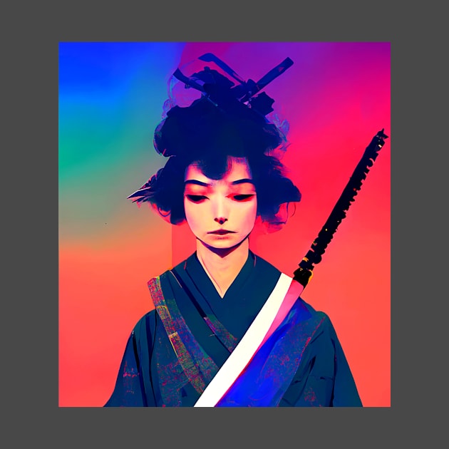 Samurai Girl 1 by Edongski303 Teepublic Merch