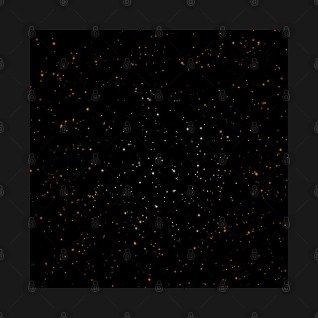 Subtle Orange Starscape by MOULE